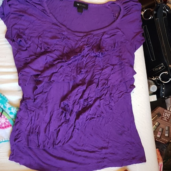 AB Studio Ruffled shirt - Picture 1 of 1